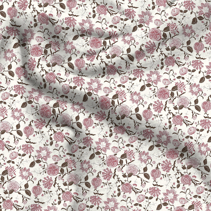 Bella Casa Fashion & Retail Ltd  BEDSHEET 108 X 108 Inch / Pink / Cotton Double Bedsheet Set Cotton Super King Size with 2 Pillow Covers Floral Design Pink Colour - Paris Collection