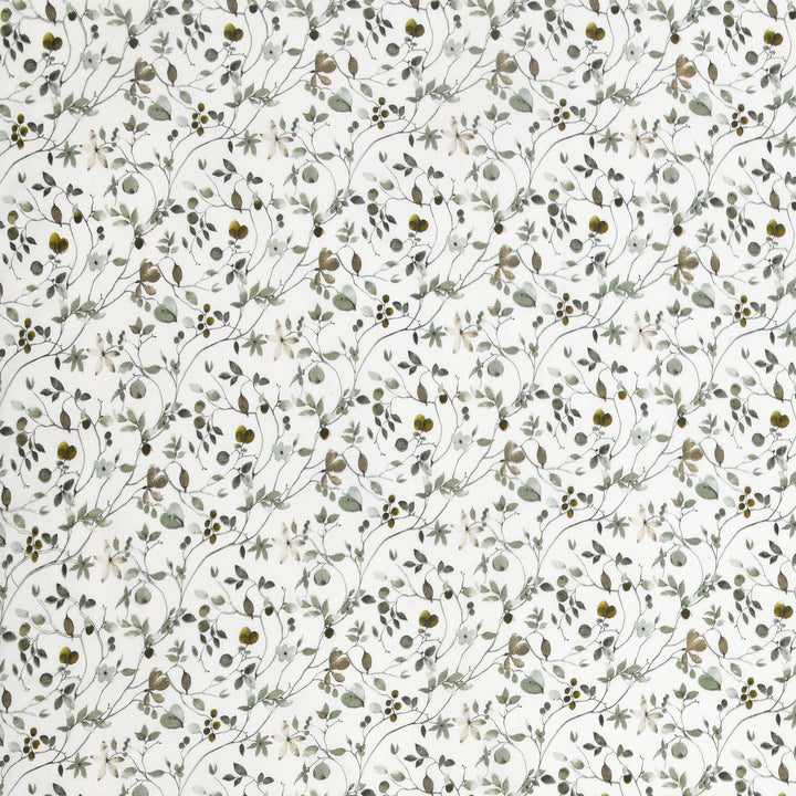 Double Bedsheet Cotton King Size with 2 Pillow Covers Floral Design Green Colour - Stella Collection