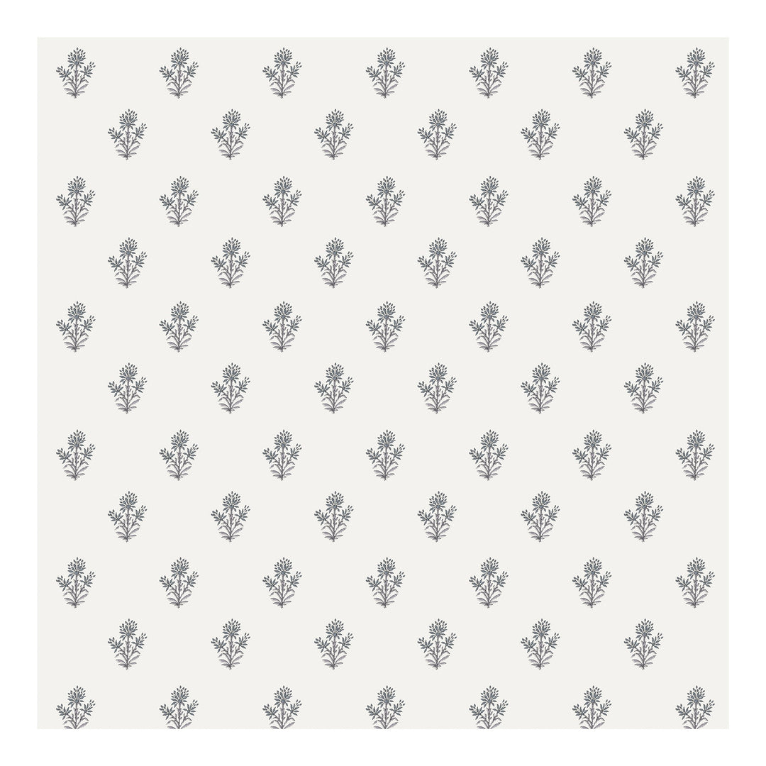 Bella Casa Fashion & Retail Ltd BEDSHEET 90 X 108 Inch / Grey & Off White / Cotton Double King Size Bedsheet Set Cotton with 2 Pillow Covers Motifs Design Grey & Off White Colour - Heritage Collection