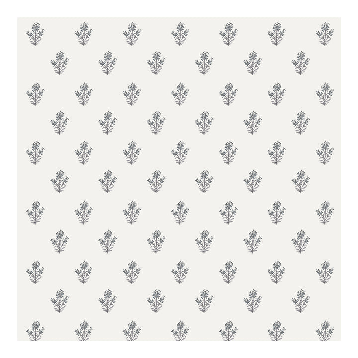 Bella Casa Fashion & Retail Ltd BEDSHEET 90 X 108 Inch / Grey & Off White / Cotton Double King Size Bedsheet Set Cotton with 2 Pillow Covers Motifs Design Grey & Off White Colour - Heritage Collection