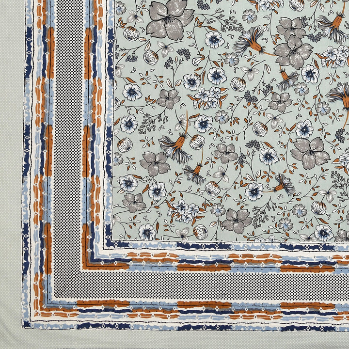 Bella Casa Fashion & Retail Ltd  BEDSHEET 90 X 108 Inch / Multi / Cotton Bella Casa Double King Size Bedsheet Set Cotton with 2 Pillow Covers Birds Design Multi Colour - Ethnic Collection