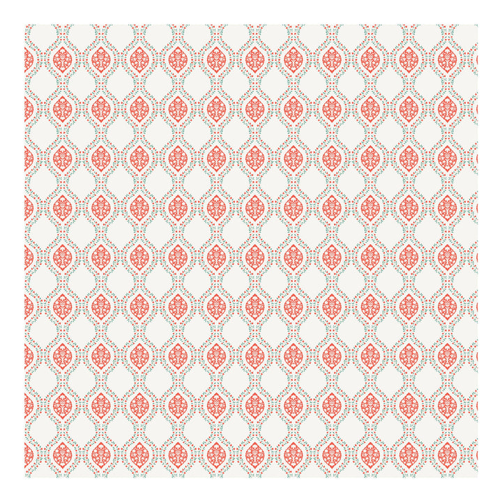 Bella Casa Fashion & Retail Ltd BEDSHEET 90 X 108 Inch / Orange & Off White / Cotton Double King Size Bedsheet Set Cotton with 2 Pillow Covers Motifs Design Orange & Off White Colour - Heritage Collection