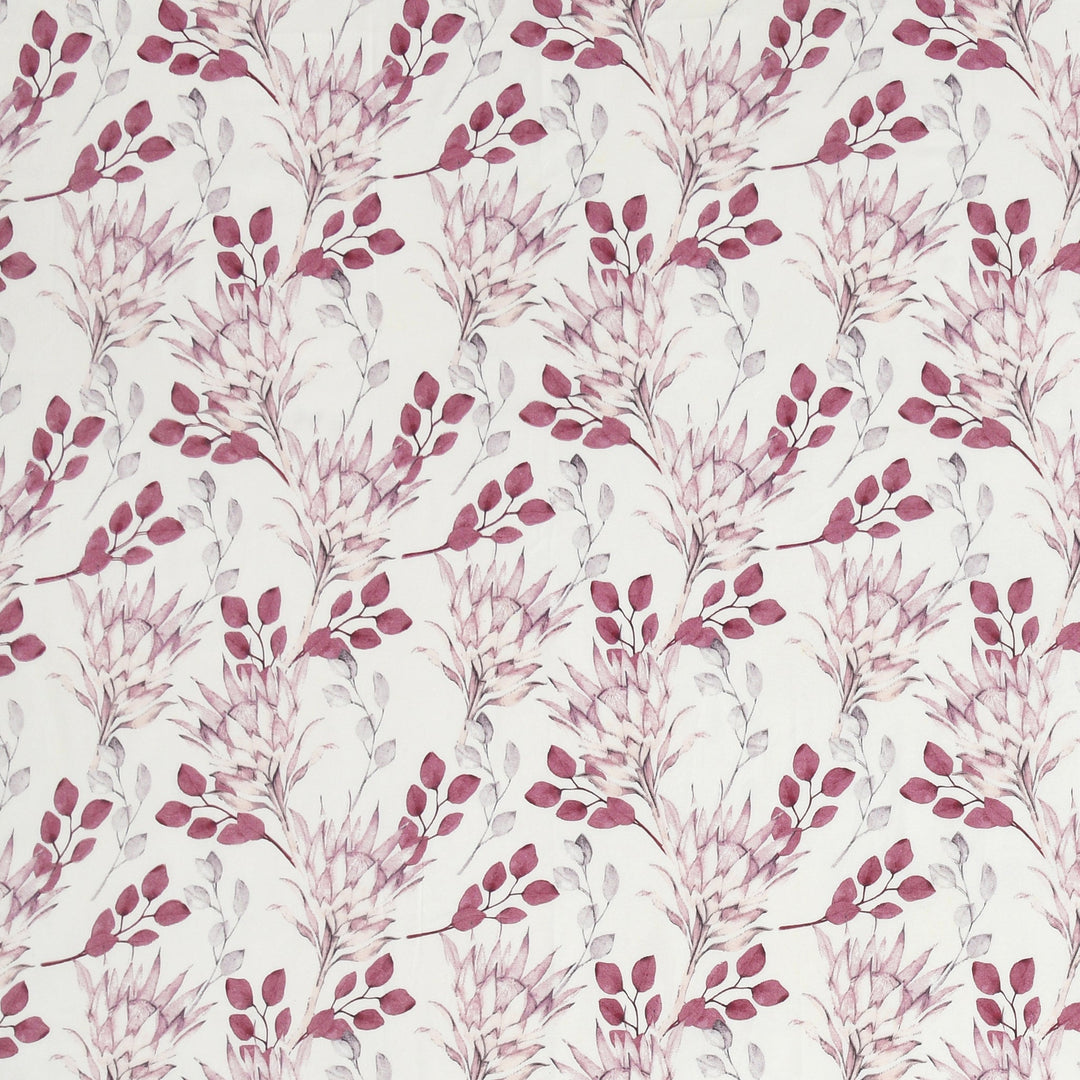 Double Bedsheet Set Cotton King Size with 2 Pillow Covers Floral Design Pink Colour - Stella Collection