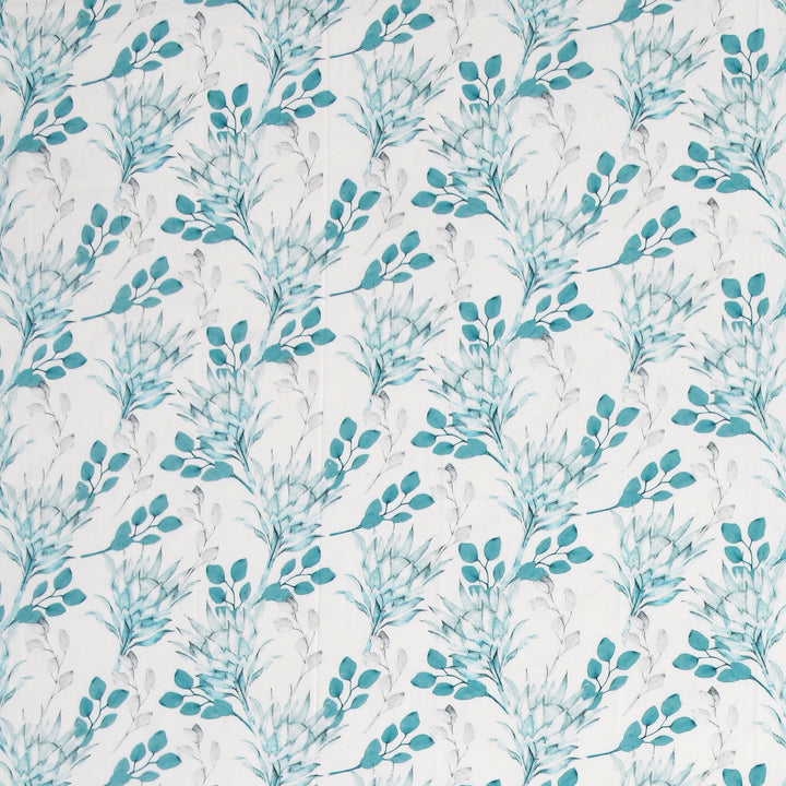 Double Bedsheet Set Cotton King Size with 2 Pillow Covers Floral Design Sky Blue Colour - Stella Collection