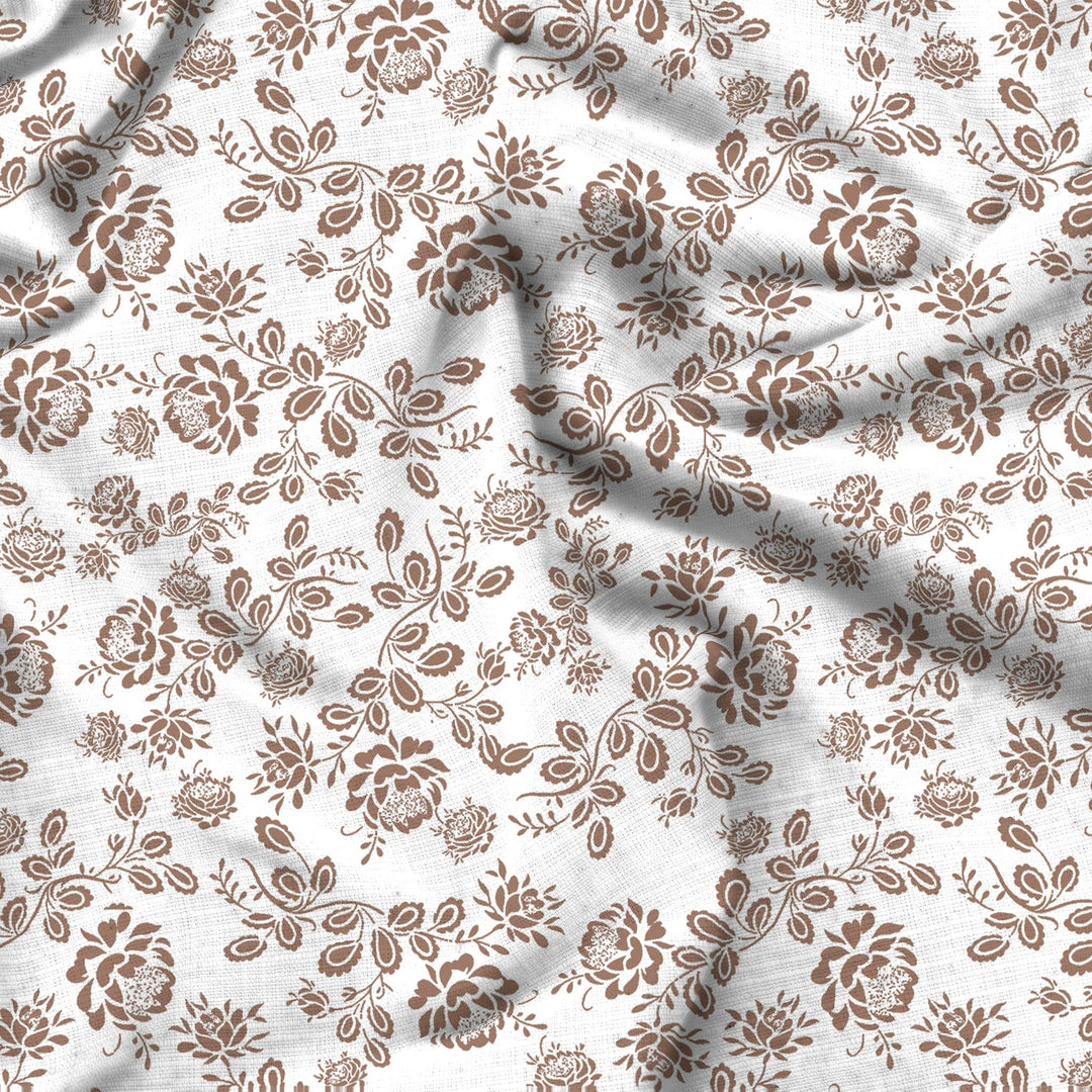 Bella Casa Fashion & Retail Ltd  Quilt 60 X 90 Inch / Brown / Cotton Bella Casa 150 GSM Cotton Single Reversible AC Quilt for Winter (152 X 229 cm, Brown)