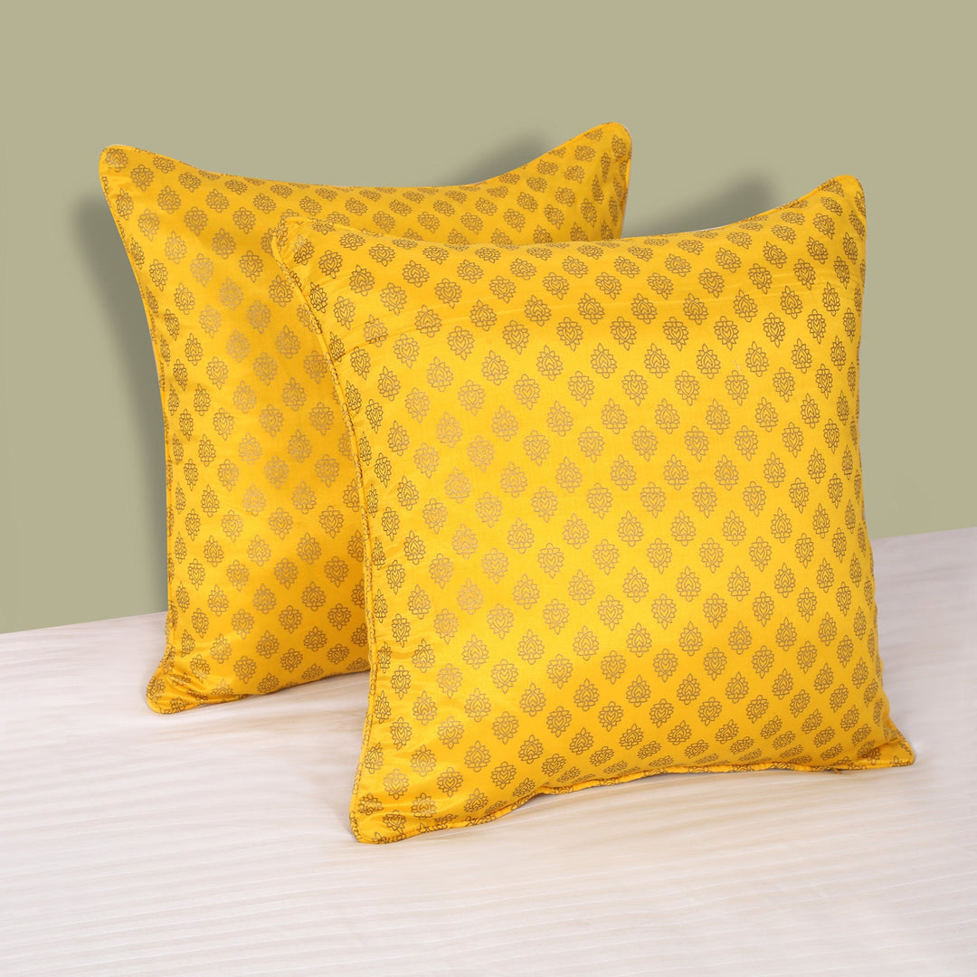 BELLA CASA FASHION Cushion Cover Utsav Polyester Printed Cushion Cover Pack of 2