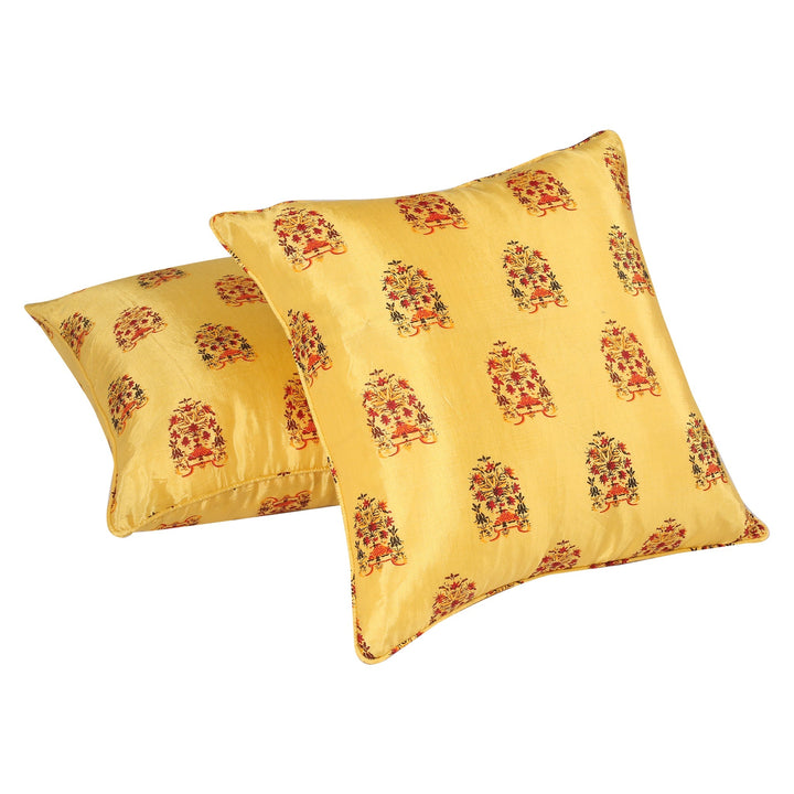 BELLA CASA FASHION Cushion Cover Utsav Polyester Printed Cushion Cover Pack of 2