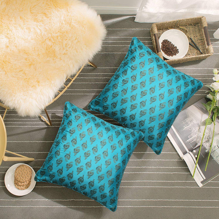 BELLA CASA FASHION Cushion Cover Utsav Polyester Printed Cushion Cover Pack of 2