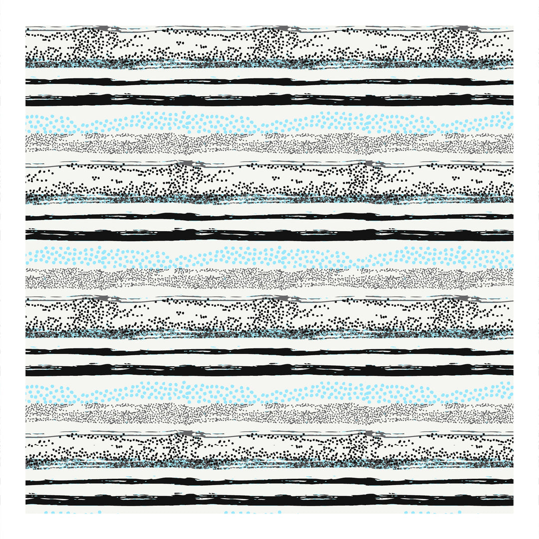 Bella Casa Fashion & Retail Ltd  BEDSHEET Double Bedsheet King Size Cotton Abstract Blue Colour with 2 Pillow Covers - Genteel Collection