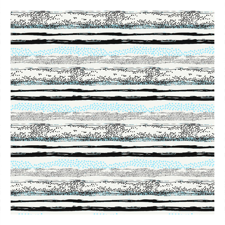 Bella Casa Fashion & Retail Ltd  BEDSHEET Double Bedsheet King Size Cotton Abstract Blue Colour with 2 Pillow Covers - Genteel Collection
