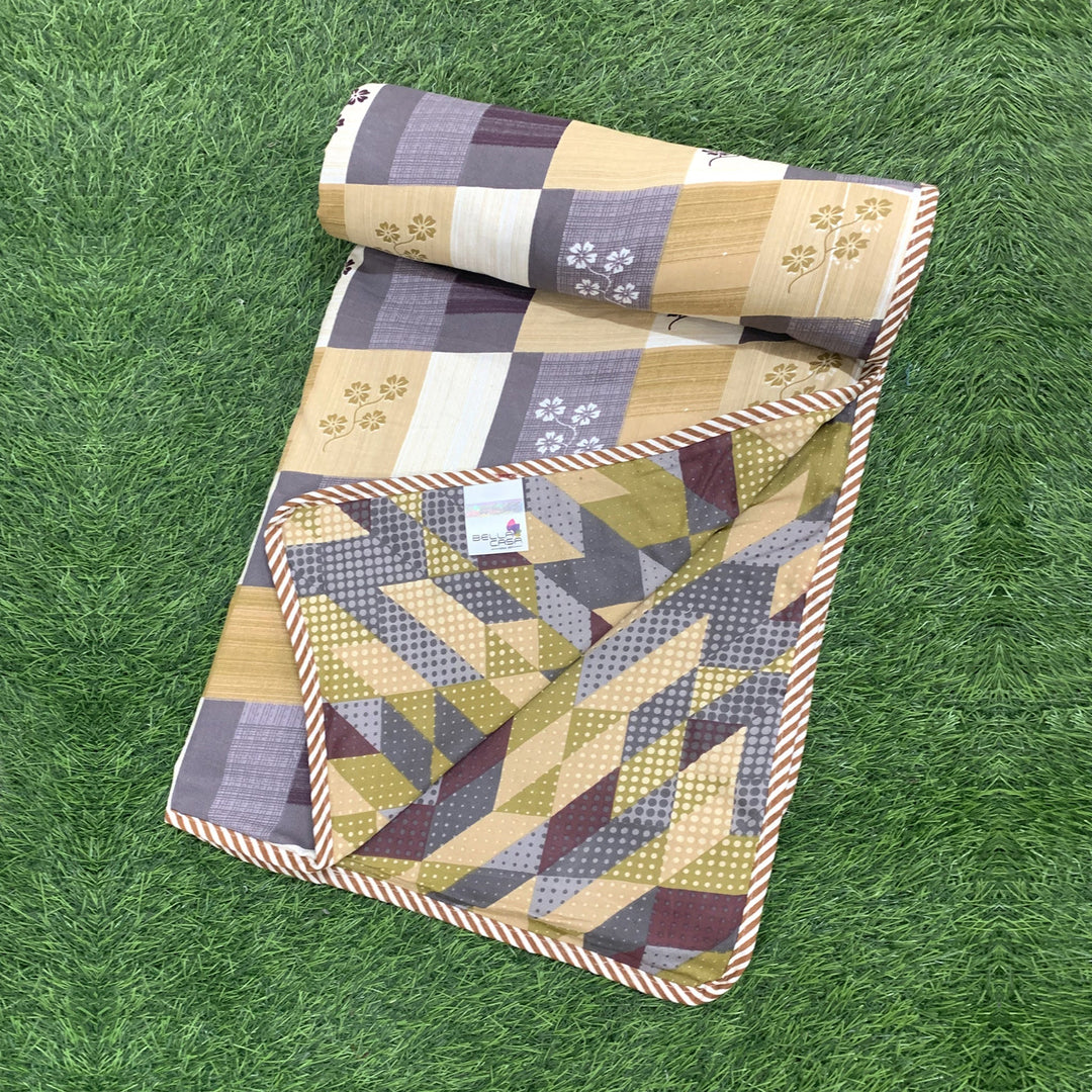 Bella Casa Fashion & Retail Ltd Dohar Single Dohar/AC Blanket Reversible Cotton| Size: 152 X 228 CM - Plum Dohar