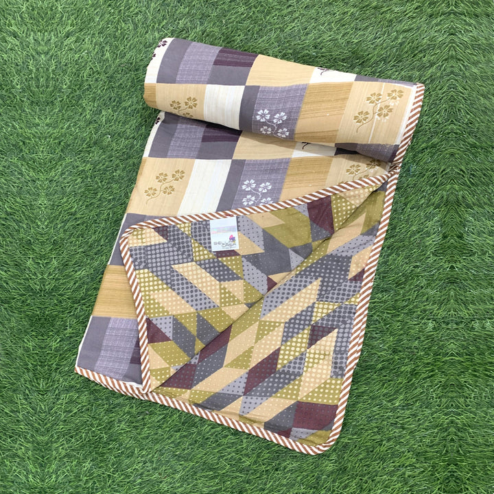Bella Casa Fashion & Retail Ltd Dohar Single Dohar/AC Blanket Reversible Cotton| Size: 152 X 228 CM - Plum Dohar