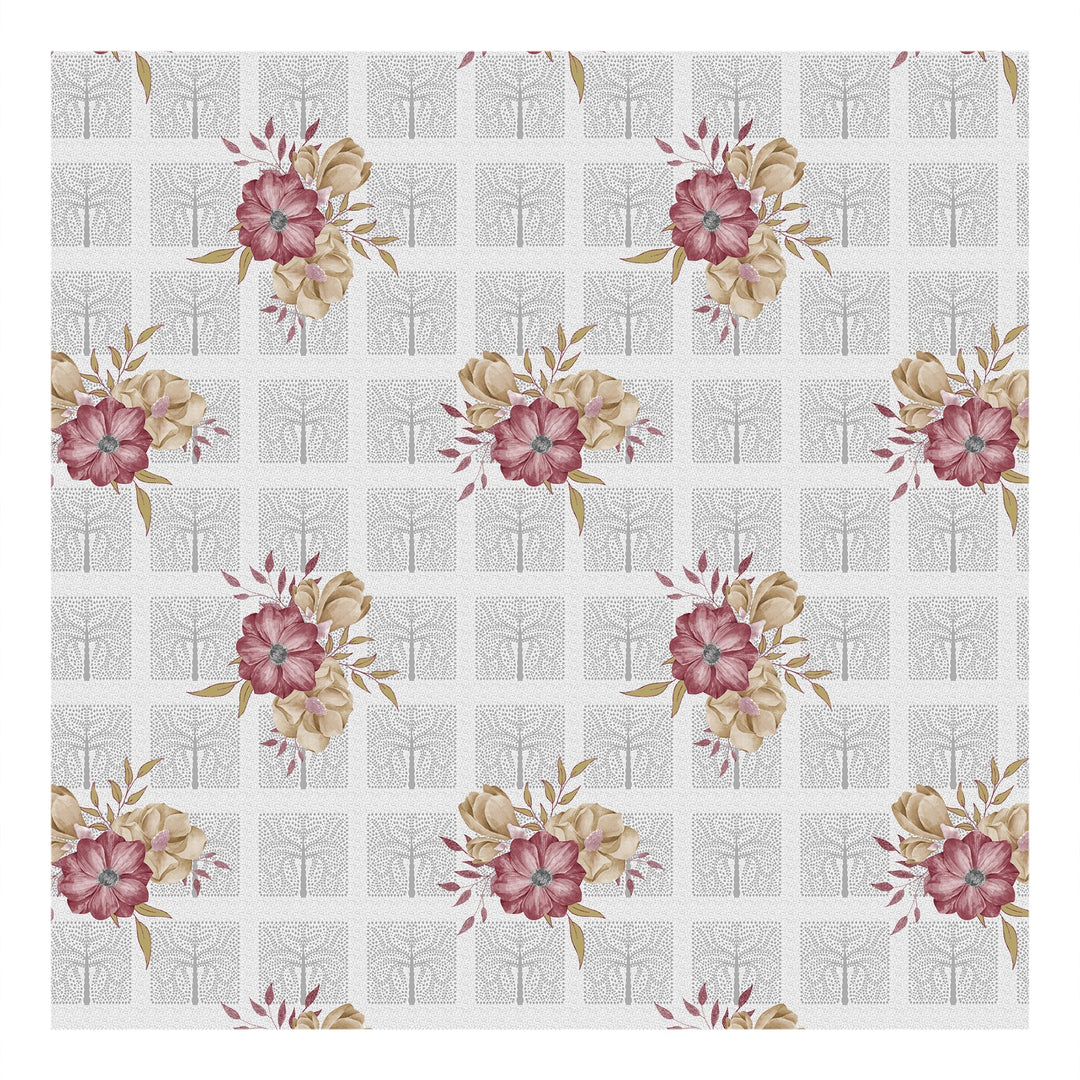 Bella Casa Fashion & Retail Ltd  Double Bedsheet Set King Size with 2 Pillow Covers Floral Multi Colour - Radiant Collection