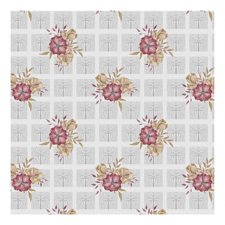 Bella Casa Fashion & Retail Ltd  Double Bedsheet Set King Size with 2 Pillow Covers Floral Multi Colour - Radiant Collection