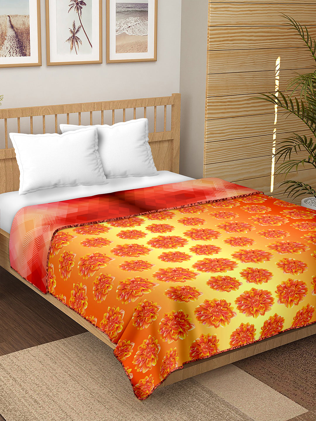 Bella Casa Fashion & Retail Ltd  Double Dohar / AC Blanket Reversible| Size: 200 X 210 CM - Breeze Collection