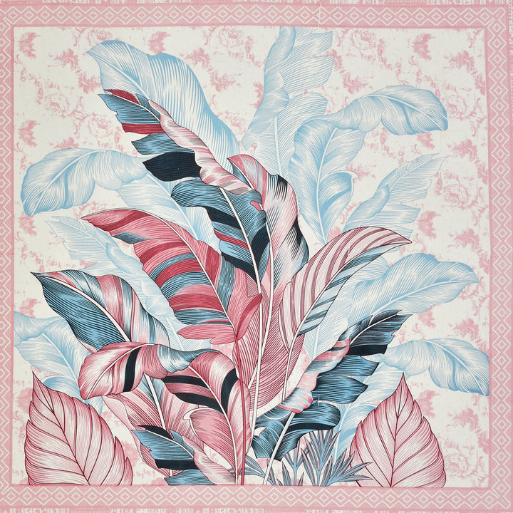 Bella Casa Fashion & Retail Ltd BEDSHEET 87 X 107 Inch / Peach / Cotton Double King Size Bedsheet with 2 Pillow Covers Floral Motifs Printed Cotton Peacj Colour - Ethnic Collection