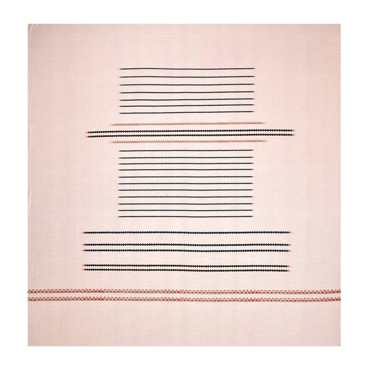 Bella Casa Fashion & Retail Ltd BEDSHEET 108 X 108 Inch / Peach & Multi / 100 % Premium Cotton Super King Size Double Bedsheet Set Premium Cotton with 2 Pillow Covers Digital Printed Peach & Multi Coloured - Celestia Designer Collection