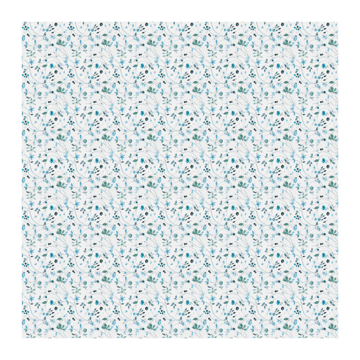 Bella Casa Fashion & Retail Ltd BEDSHEET 60 X 90 Inch / Blue & Multi / Cotton Bella Casa Single Size Cotton Bedsheet with 1 Pillow Cover Floral Design Blue & Multi Colour - Stella Collection