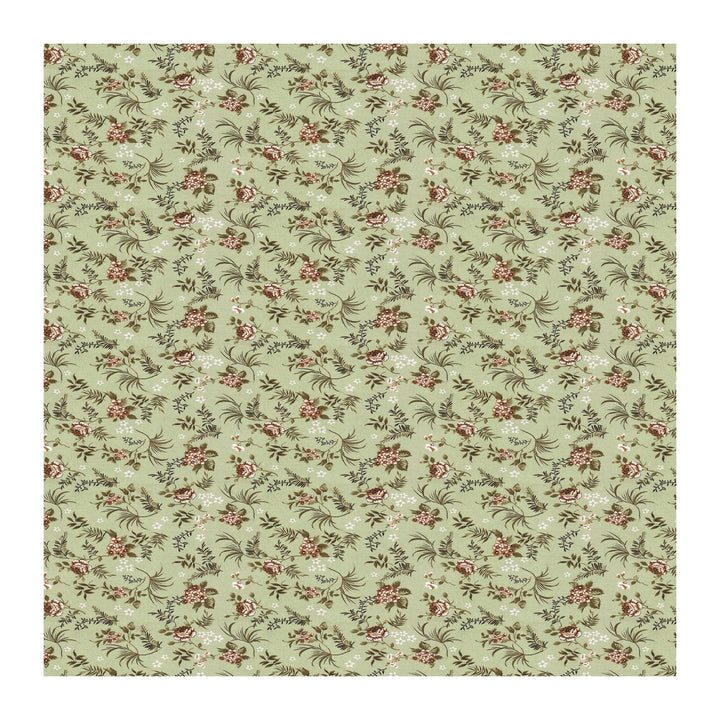 Bella Casa Fashion & Retail Ltd BEDSHEET 60 X 90 Inch / Green & Multi / Cotton Bella Casa Single Size Cotton Bedsheet with 1 Pillow Cover Floral Design Green & Multi Colour - Stella Collection