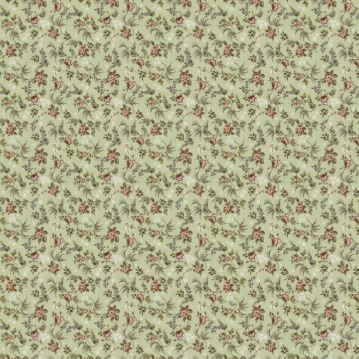 Bella Casa Fashion & Retail Ltd BEDSHEET 72 inch x 78 inch + 10 inch / Green / 100 % Pure Cotton Double Fitted Bedsheet Set 100% Cotton with 2 Pillow Covers Floral Design Green Colour - Scarlet Collection