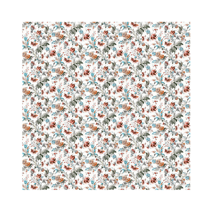 Bella Casa Fashion & Retail Ltd BEDSHEET 72 inch x 78 inch + 10 inch / Multicolor / 100 % Pure Cotton Double Fitted Bedsheet Set 100% Cotton with 2 Pillow Covers Floral Design Multi Colour - Scarlet Collection