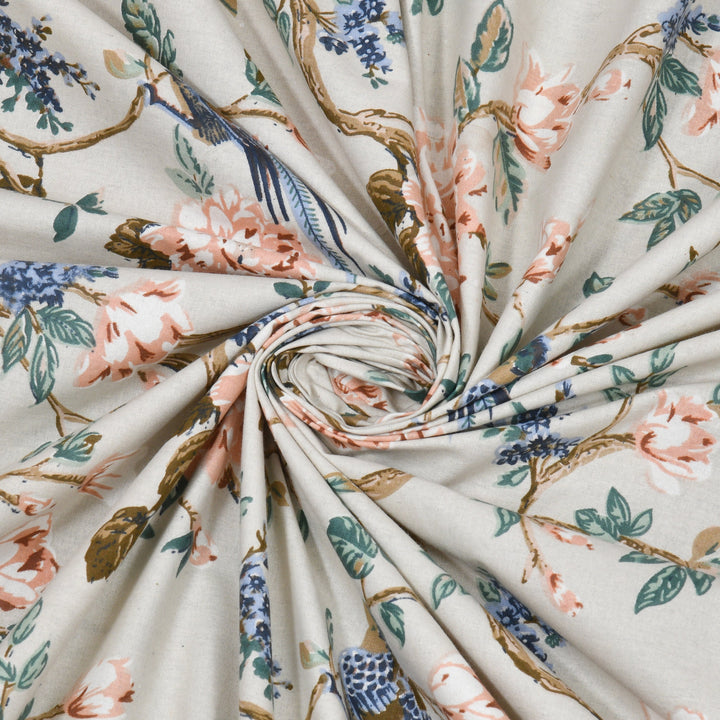 Bella Casa Fashion & Retail Ltd BEDSHEET 72 inch x 78 inch + 10 inch / Multicolor / 100 % Pure Cotton Double Fitted Bedsheet Set 100% Cotton with 2 Pillow Covers Floral Design Multi Colour - Scarlet Collection