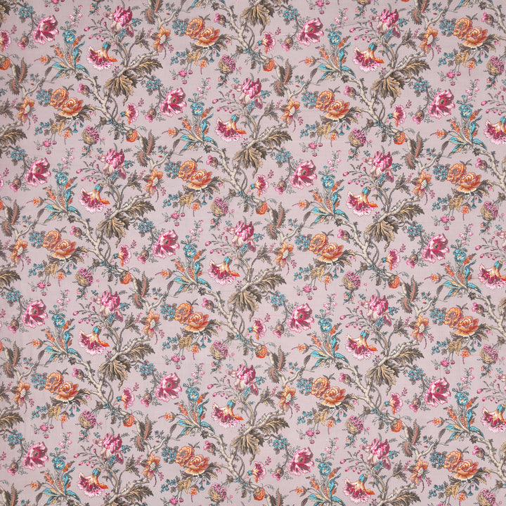 Bella Casa Fashion & Retail Ltd BEDSHEET 72 inch x 78 inch + 10 inch / Multicolor / 100 % Pure Cotton Double Fitted Bedsheet Set 100% Cotton with 2 Pillow Covers Floral Design Multi Colour - Scarlet Collection