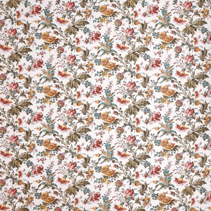 Bella Casa Fashion & Retail Ltd BEDSHEET 72 inch x 78 inch + 10 inch / Multicolor / 100 % Pure Cotton Double Fitted Bedsheet Set 100% Cotton with 2 Pillow Covers Floral Design Multi Colour - Scarlet Collection