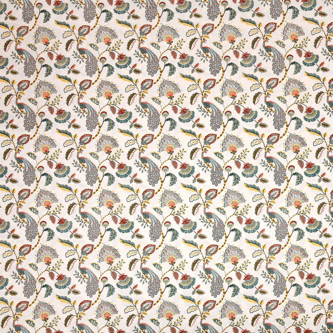 Bella Casa Fashion & Retail Ltd BEDSHEET 72 inch x 78 inch + 10 inch / Multicolor / 100 % Pure Cotton Double Fitted Bedsheet Set 100% Cotton with 2 Pillow Covers Floral Design Multi Colour - Scarlet Collection