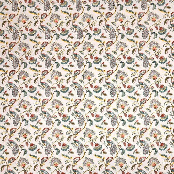 Bella Casa Fashion & Retail Ltd BEDSHEET 72 inch x 78 inch + 10 inch / Multicolor / 100 % Pure Cotton Double Fitted Bedsheet Set 100% Cotton with 2 Pillow Covers Floral Design Multi Colour - Scarlet Collection