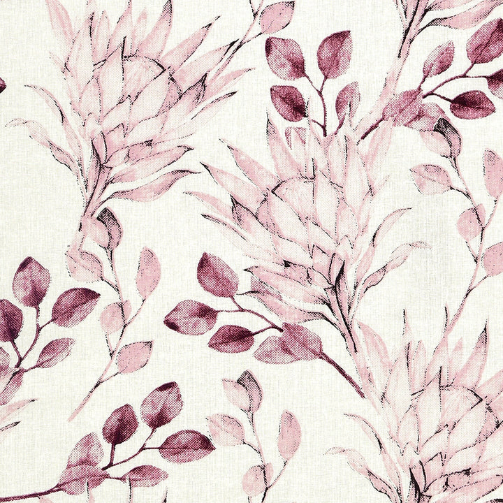 Bella Casa Fashion & Retail Ltd BEDSHEET 72 inch x 78 inch + 10 inch / Pink / 100 % Pure Cotton Double Fitted Bedsheet Set 100% Cotton with 2 Pillow Covers Floral Design Pink Colour - Scarlet Collection