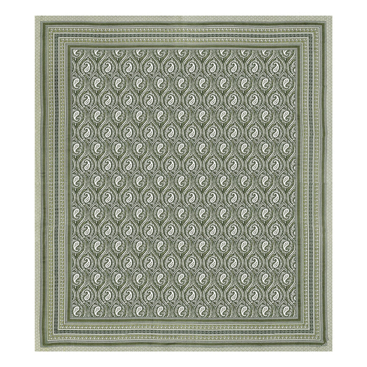 Bella Casa Fashion & Retail Ltd BEDSHEET 87 X 107 Inch / Green / Cotton Double King Size Bedsheet with 2 Pillow Covers Cotton Green Colour - Ethnic Collection