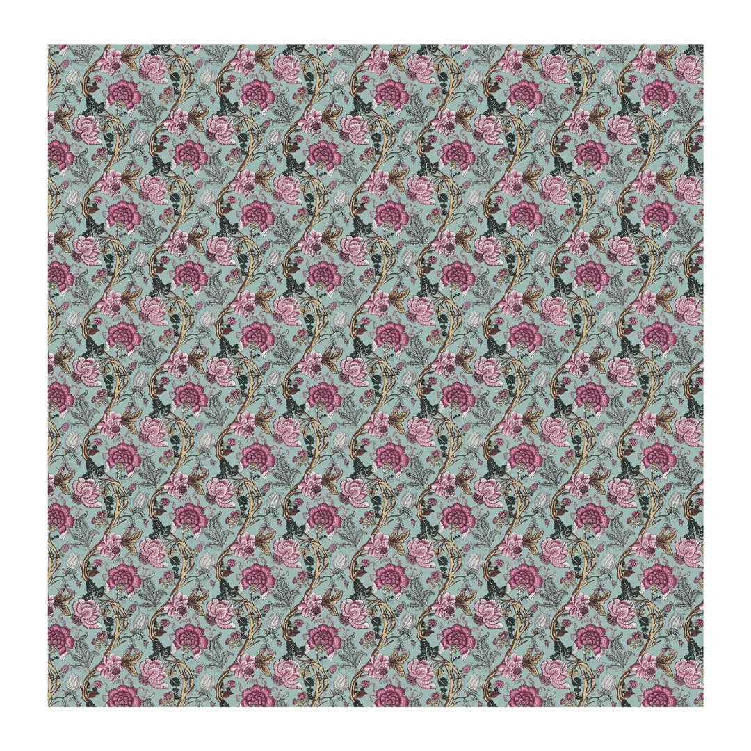 Bella Casa Fashion & Retail Ltd BEDSHEET 87 X 107 Inch / Multi / Cotton Double King Size Bedsheet with 2 Pillow Covers Floral Motifs Printed Cotton Multi Colour - Ethnic Collection
