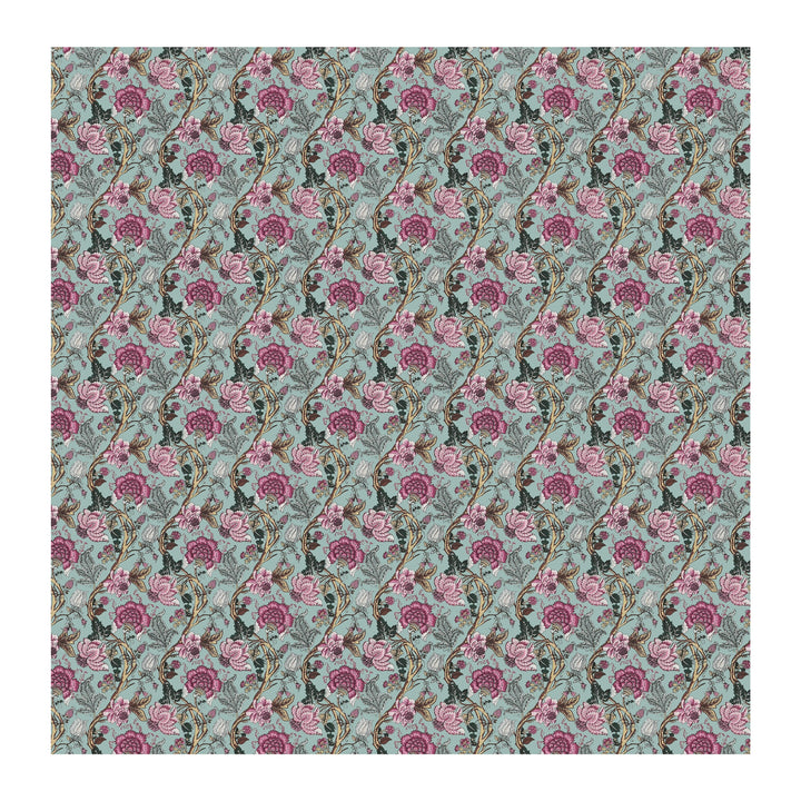Bella Casa Fashion & Retail Ltd BEDSHEET 87 X 107 Inch / Multi / Cotton Double King Size Bedsheet with 2 Pillow Covers Floral Motifs Printed Cotton Multi Colour - Ethnic Collection