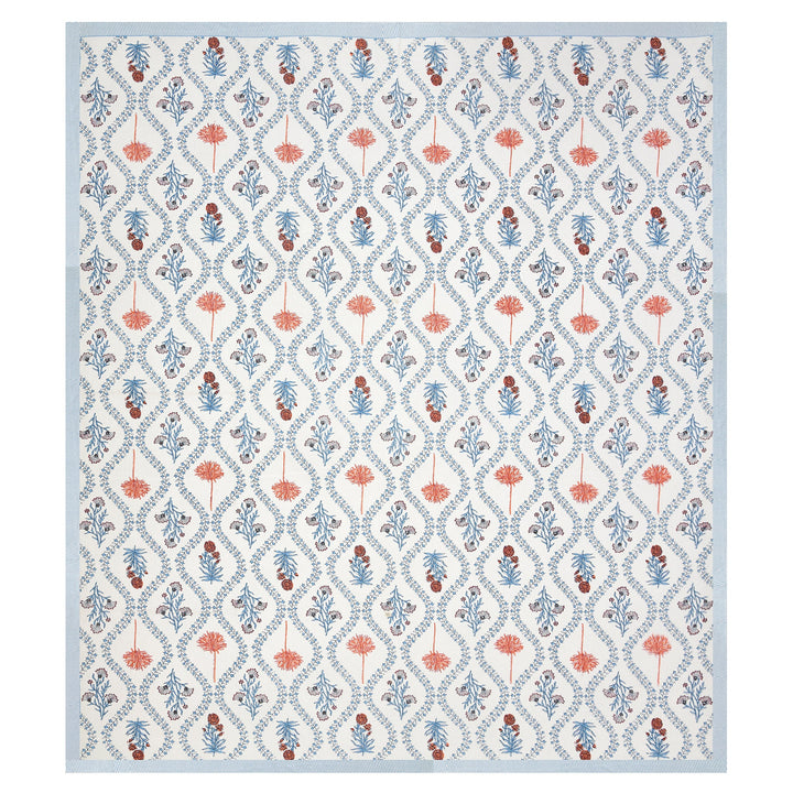 Bella Casa Fashion & Retail Ltd BEDSHEET 87 X 108 Inch / Multi / Cotton Double King Size Bedsheet with 2 Pillow Covers Motifs Printed Cotton Multi Colour - Heritage Collection