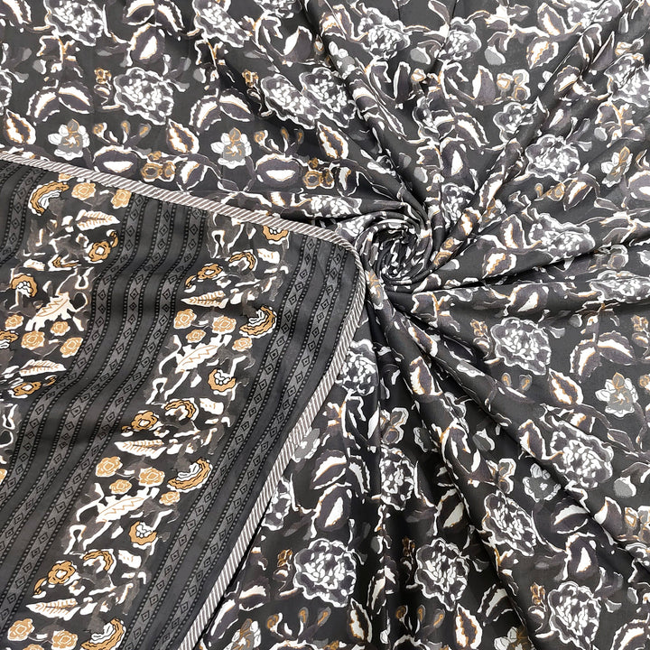 Bella Casa Fashion & Retail Ltd  Dohar 60 X 90 Inch / Grey / Cotton Single Dohar / AC Blanket Reversible| Size: 152 X 228 CM - Canva Collection