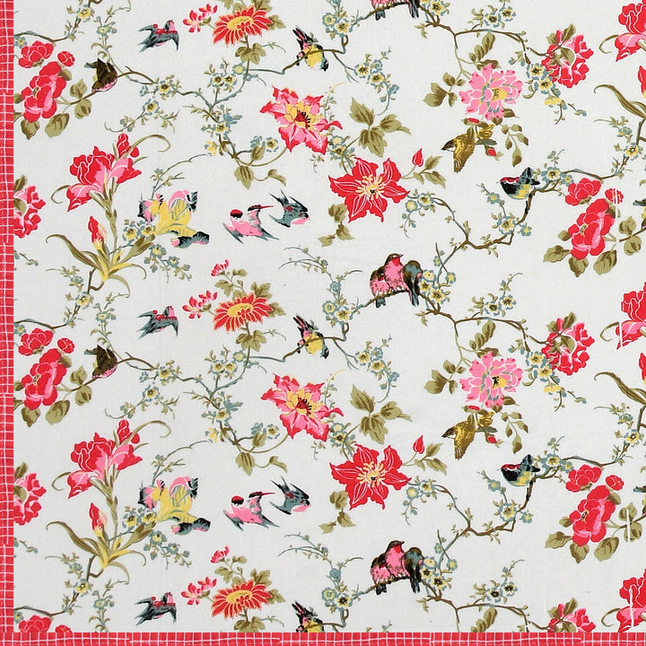 Bella Casa Fashion & Retail Ltd Dohar 60 X 90 Inch / Multi / Cotton Single Cotton Dohar/AC Blanket Cotton | Multi Colored Reversible Floral Printed | Size: 152 X 228 CM - Lotus Bloom Collection