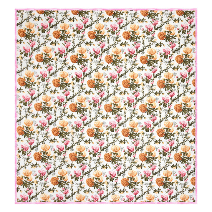Bella Casa Fashion & Retail Ltd Dohar 90 X 100 Inch / Multi / Cotton Double Dohar/AC Blanket Cotton | Multi Colored Floral Printed | Size: 228 X 254 CM - Jaipuri Jharokha Collection