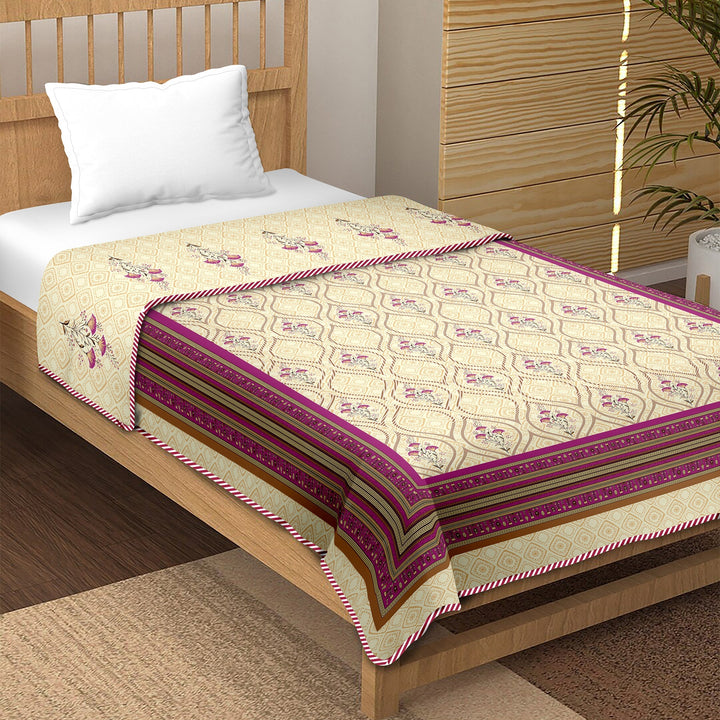 Bella Casa Fashion & Retail Ltd  Single Dohar / AC Blanket Reversible| Size: 152 X 228 CM - Canva Collection