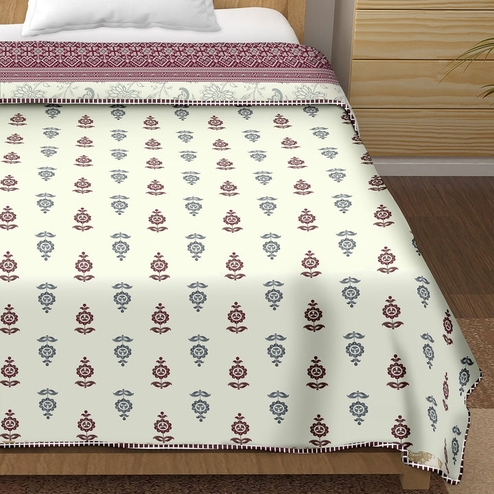 Bella Casa Fashion & Retail Ltd  Single Dohar / AC Blanket Reversible| Size: 152 X 228 CM - Canva Collection