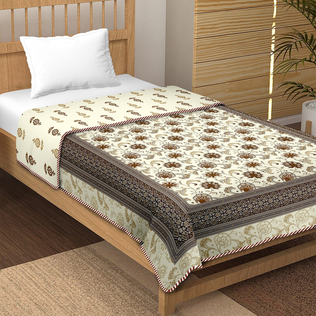 Bella Casa Fashion & Retail Ltd  Single Dohar / AC Blanket Reversible| Size: 152 X 228 CM - Canva Collection
