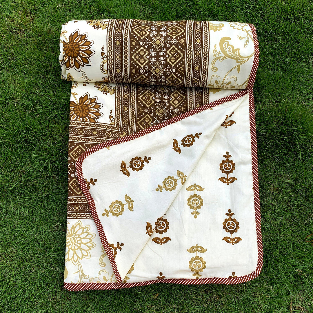 Bella Casa Fashion & Retail Ltd  Single Dohar / AC Blanket Reversible| Size: 152 X 228 CM - Canva Collection