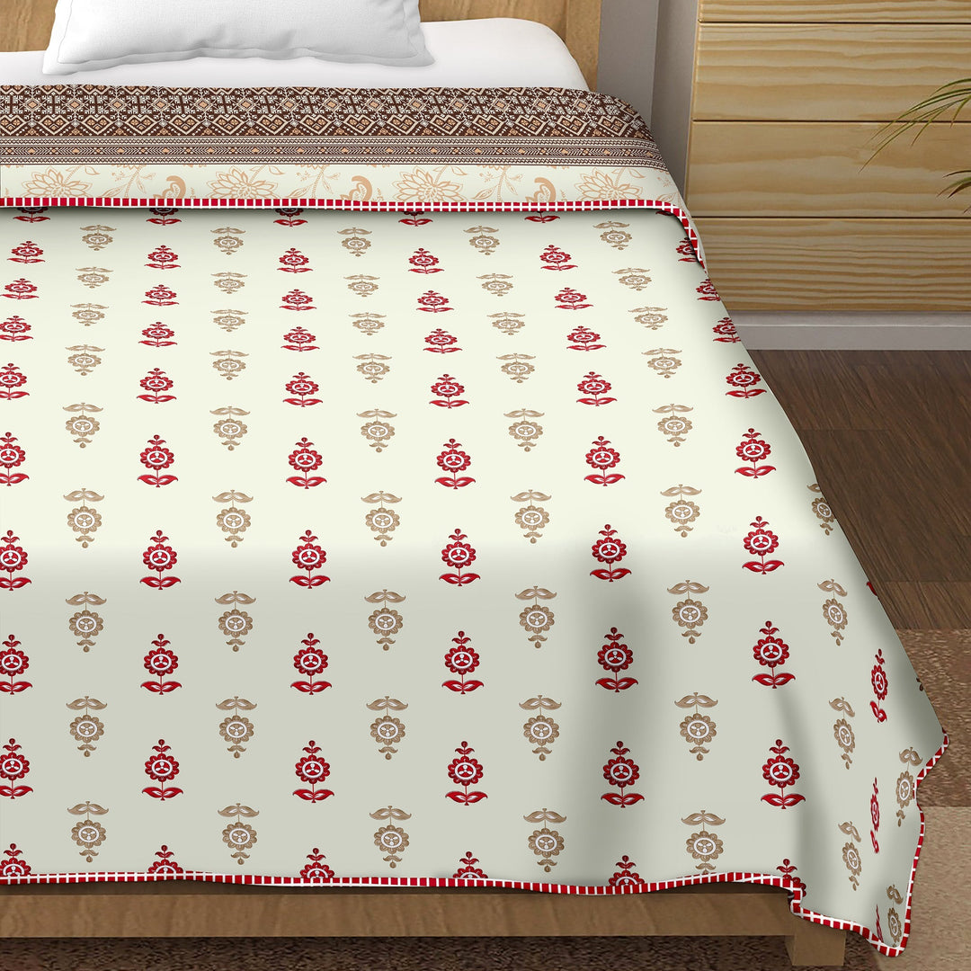 Bella Casa Fashion & Retail Ltd  Single Dohar / AC Blanket Reversible| Size: 152 X 228 CM - Canva Collection