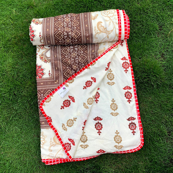 Bella Casa Fashion & Retail Ltd  Single Dohar / AC Blanket Reversible| Size: 152 X 228 CM - Canva Collection