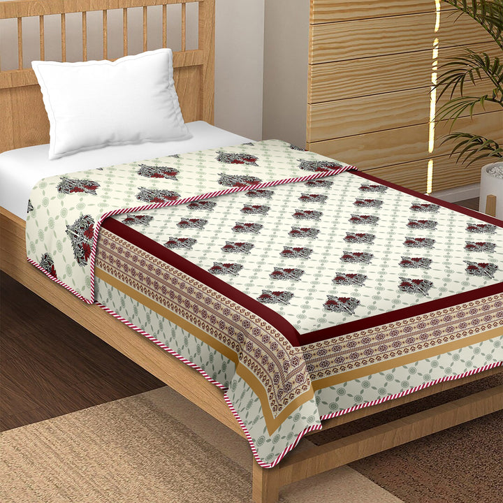 Bella Casa Fashion & Retail Ltd  Single Dohar / AC Blanket Reversible| Size: 152 X 228 CM - Canva Collection