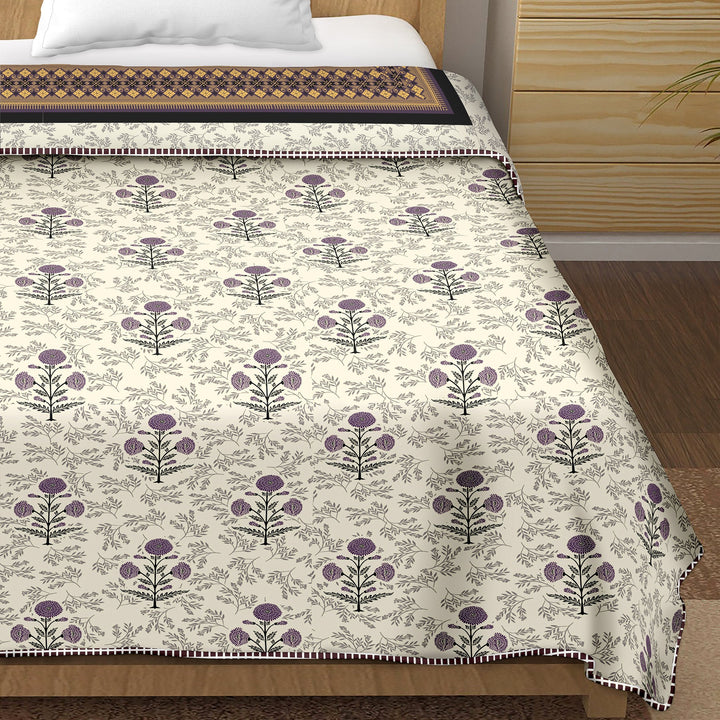 Bella Casa Fashion & Retail Ltd  Single Dohar / AC Blanket Reversible| Size: 152 X 228 CM - Canva Collection