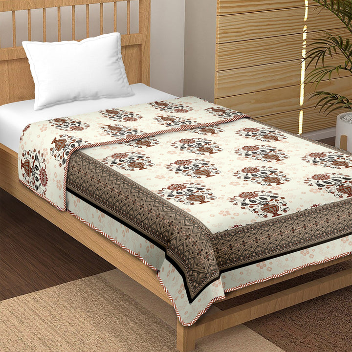 Bella Casa Fashion & Retail Ltd  Single Dohar / AC Blanket Reversible| Size: 152 X 228 CM - Canva Collection