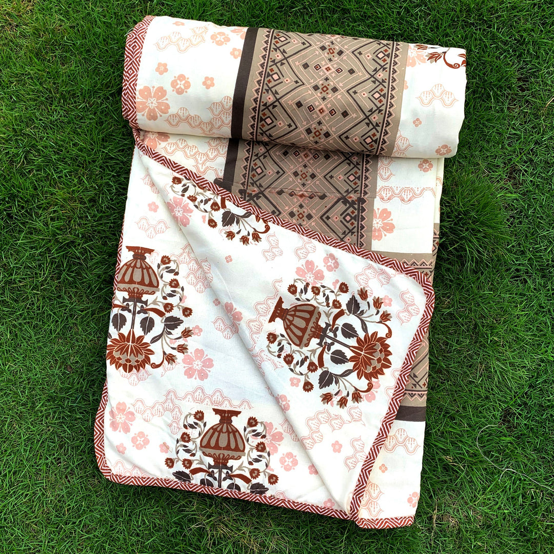 Bella Casa Fashion & Retail Ltd  Single Dohar / AC Blanket Reversible| Size: 152 X 228 CM - Canva Collection