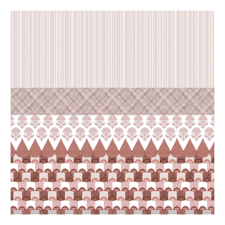 BELLA CASA FASHION BEDSHEET Double Bedsheet Set Super King Size 100 % Cotton Rust Colour -Blueberry Collection