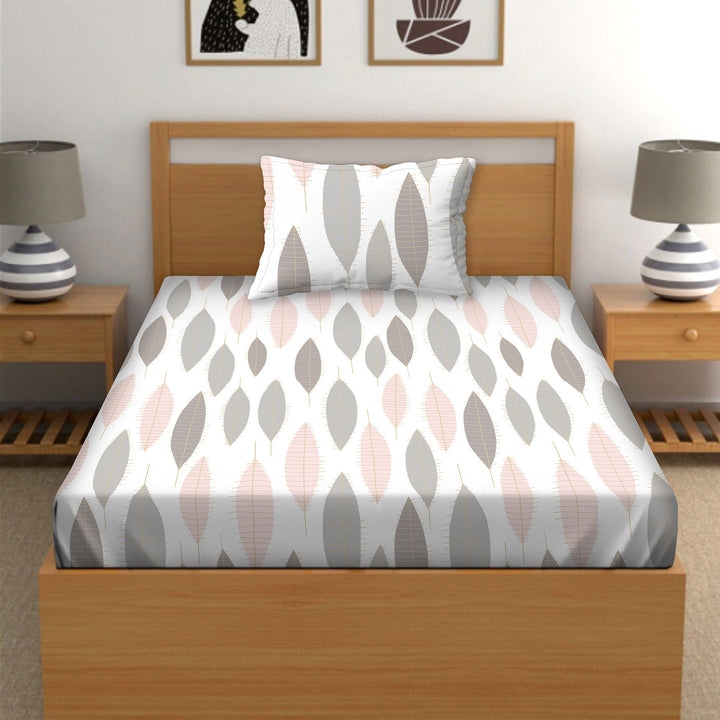 BELLA CASA FASHION BEDSHEET Single Bedsheet Set 100% Premium Cotton Multi Colour [Pack of 2 Bedsheet Set] - Orra Collection